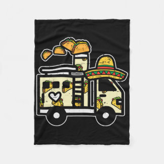 Couverture Polaire Chapeau de camion de pompiers mexicain Taco Cinco 