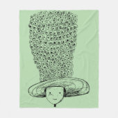 Couverture Polaire Chapeau de fleurs (Devant)