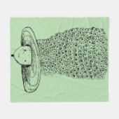 Couverture Polaire Chapeau de fleurs (Devant (Horizontal))