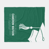Couverture Polaire Chapeau de remise de diplôme moderne personnalisé (Devant (Horizontal))