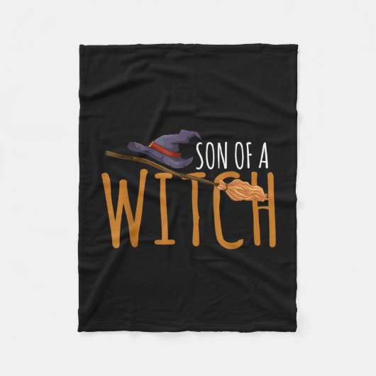 Couverture Polaire Chapeau d'Halloween fils de sorcière (Devant)