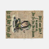 Couverture Polaire Chapelier fou, Alice au pays des merveilles, art (Devant (Horizontal))