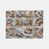 Couverture Polaire Chapelle Sixtine Plafond Michelangelo (Devant (Horizontal))