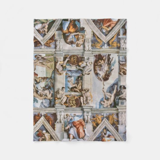 Couverture Polaire Chapelle Sixtine Plafond Michelangelo (Devant)