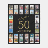 Couverture Polaire Chapitre 50 Black Gold 50th Birthday Photo (Devant)