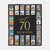 Couverture Polaire Chapitre 70 Black Gold 70th Birthday Photo (Devant)