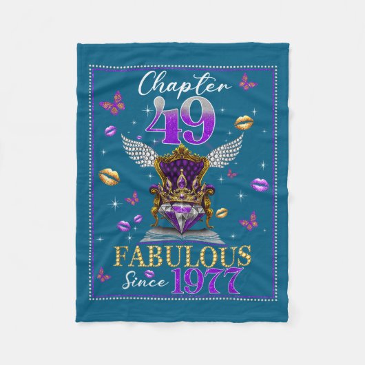 Couverture Polaire Chapter 49 Fabulous Since 1977 49th Birthday Women (Devant)