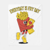 Couverture Polaire Chaque Jour Est Le Jour De Frites (Devant)