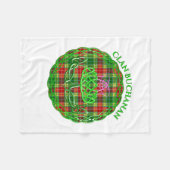 Couverture Polaire Chardon celtique de Tartan écossais de Buchanan (Devant (Horizontal))