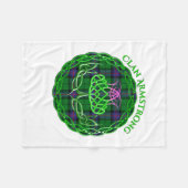 Couverture Polaire Chardon celtique écossais Armstrong Tartan (Devant (Horizontal))