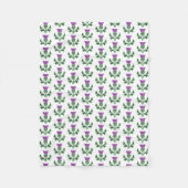 Couverture Polaire Chardon d'emblème écossais (Devant)