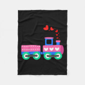 Couverture Polaire Charges D'Amour Train Saint-Valentin - Train Opéra (Devant)