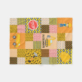 Couverture Polaire Chariot d'excavateur de garçon de construction mod (Devant (Horizontal))