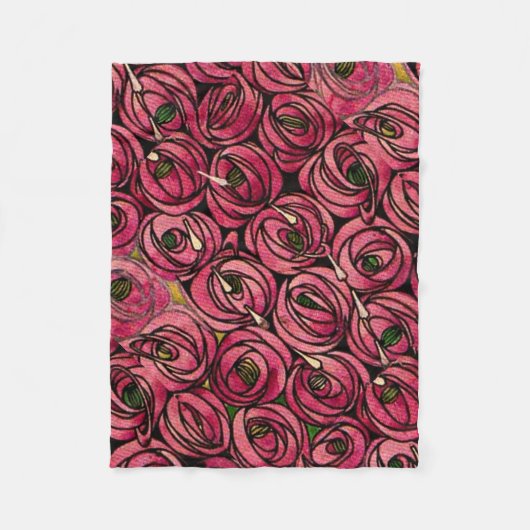 Couverture Polaire Charles Mackintosh, Rose (Devant)