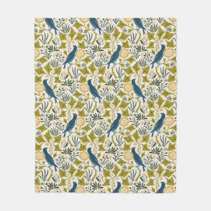 Couverture Polaire Charles Voysey Parmi les Feuilles avec les oiseaux