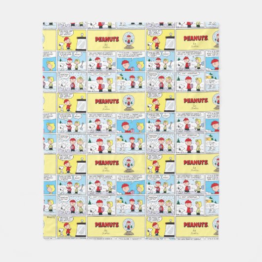 Couverture Polaire Charlie Brown | Boule à neige (Devant)