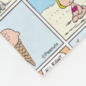 Couverture Polaire Charlie Brown & Glace Sally À La Plage (Coin)