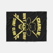 Couverture Polaire Charlie ne fait pas de surf (Devant (Horizontal))