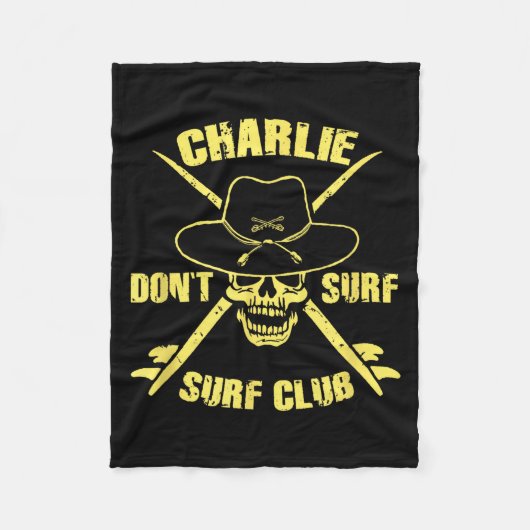 Couverture Polaire Charlie ne fait pas de surf (Devant)