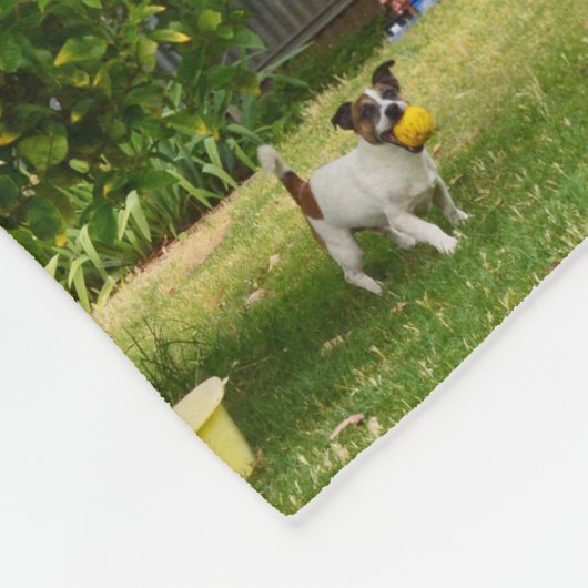 Couverture Polaire Charlie The Fox Terrier Jouer Temps, Fleece Blanke (Coin)