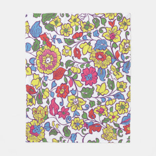 Couverture Polaire Charmante Florale : Texture de jardin transparente