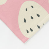 Couverture Polaire Charmante Motif de fraises Monogrammes Cadeaux (Coin)