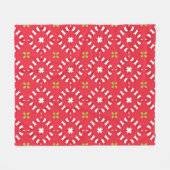 Couverture Polaire Charme des Fêtes de Noël Modèle 04 - (Devant (Horizontal))