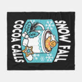 Couverture Polaire Charme d'hiver et cacao chaud - Appels de cacao d' (Devant (Horizontal))