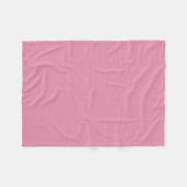 Couverture Polaire Charme rose haut de gamme couleur solide (Devant (Horizontal))