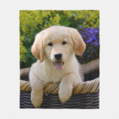 Couverture Polaire Charming Goldie Retriever Chien Chien Chien Chien (Devant)