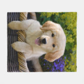 Couverture Polaire Charming Goldie Retriever Chien Chien Chien Chien (Devant (Horizontal))