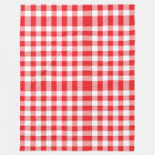 Couverture Polaire Charming Red En vichy Check Motif (Devant)