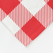 Couverture Polaire Charming Red En vichy Check Motif (Coin)