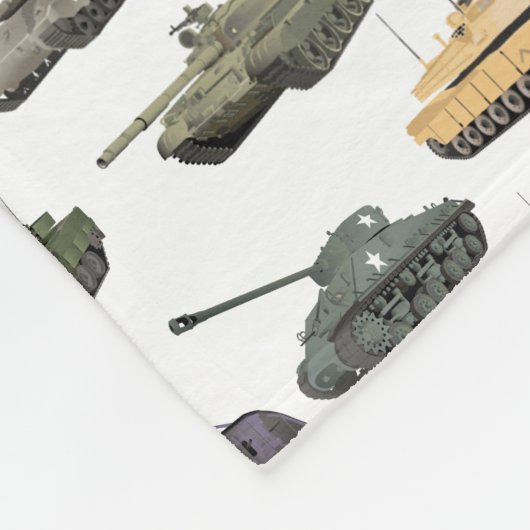 Couverture Polaire Chars de combat multiples (Coin)