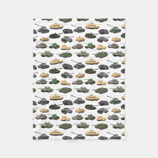 Couverture Polaire Chars de combat multiples (Devant)