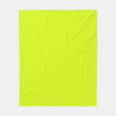 Couverture Polaire Chartreuse Couleur jaune uni (Devant)