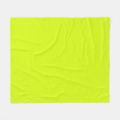 Couverture Polaire Chartreuse Couleur jaune uni (Devant (Horizontal))