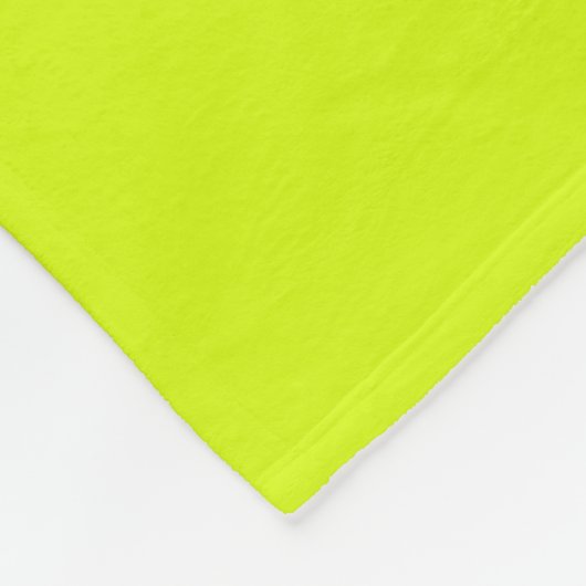 Couverture Polaire Chartreuse Couleur jaune uni (Coin)