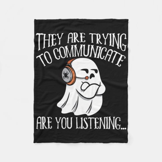 Couverture Polaire Chasse à l'évp paranormal Aventures du chasseur fa (Devant)