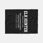 Couverture Polaire Chasse à l'orignal Cadeau amusant Définition Chass (Devant (Horizontal))