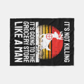 Couverture Polaire Chasse amusante (Devant (Horizontal))