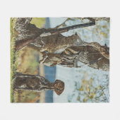 Couverture Polaire Chasse au lapin avec GSP (Devant (Horizontal))