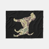 Couverture Polaire Chasse Camo Old School Chien (Devant (Horizontal))
