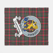 Couverture Polaire Chasse Cumul Ancien Clan Badge Tartan Plaid (Devant (Horizontal))