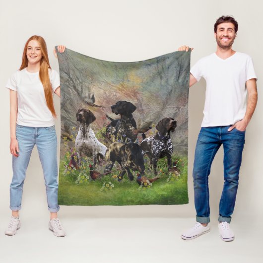 Couverture Polaire Chasse faisan avec GSP (En situation)