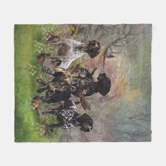 Couverture Polaire Chasse faisan avec GSP (Devant (Horizontal))