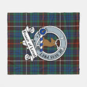 Couverture Polaire Chasse Fraser Ancien De Lovat Clan Badge Tartan (Devant (Horizontal))