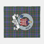 Couverture Polaire Chasse Ogilvie Moderne Clan Badge Tartan Plaid (Devant (Horizontal))