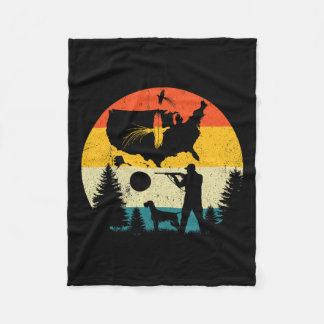 Couverture Polaire Chasse vintage de faisan avec P à poil court allem