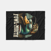 Couverture Polaire Chasseur de canard drôle Chemise Fowl Bouche Chass (Devant (Horizontal))